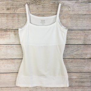 Slim-Her by Khakis & Co. Slimming Camisole Tank White Medium
